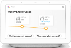 Reliant Energy Truly Free Weekends Google Home Hub