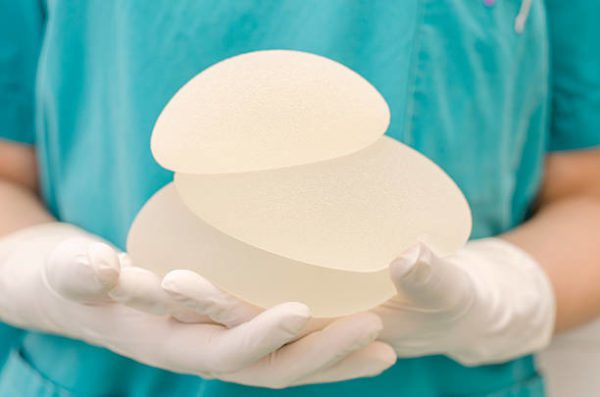 Silicone breast implant