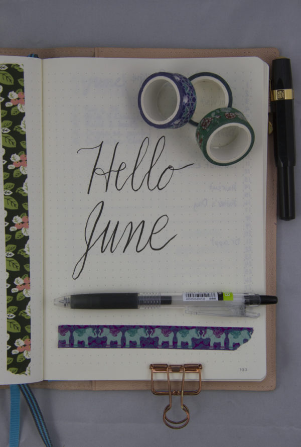 Month Intro Bullet Journal
