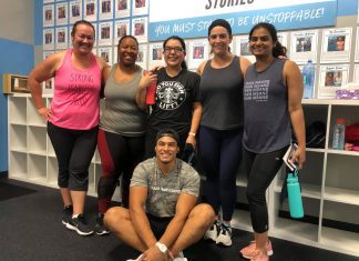 Burn Bootcamp McKinney members with trainer