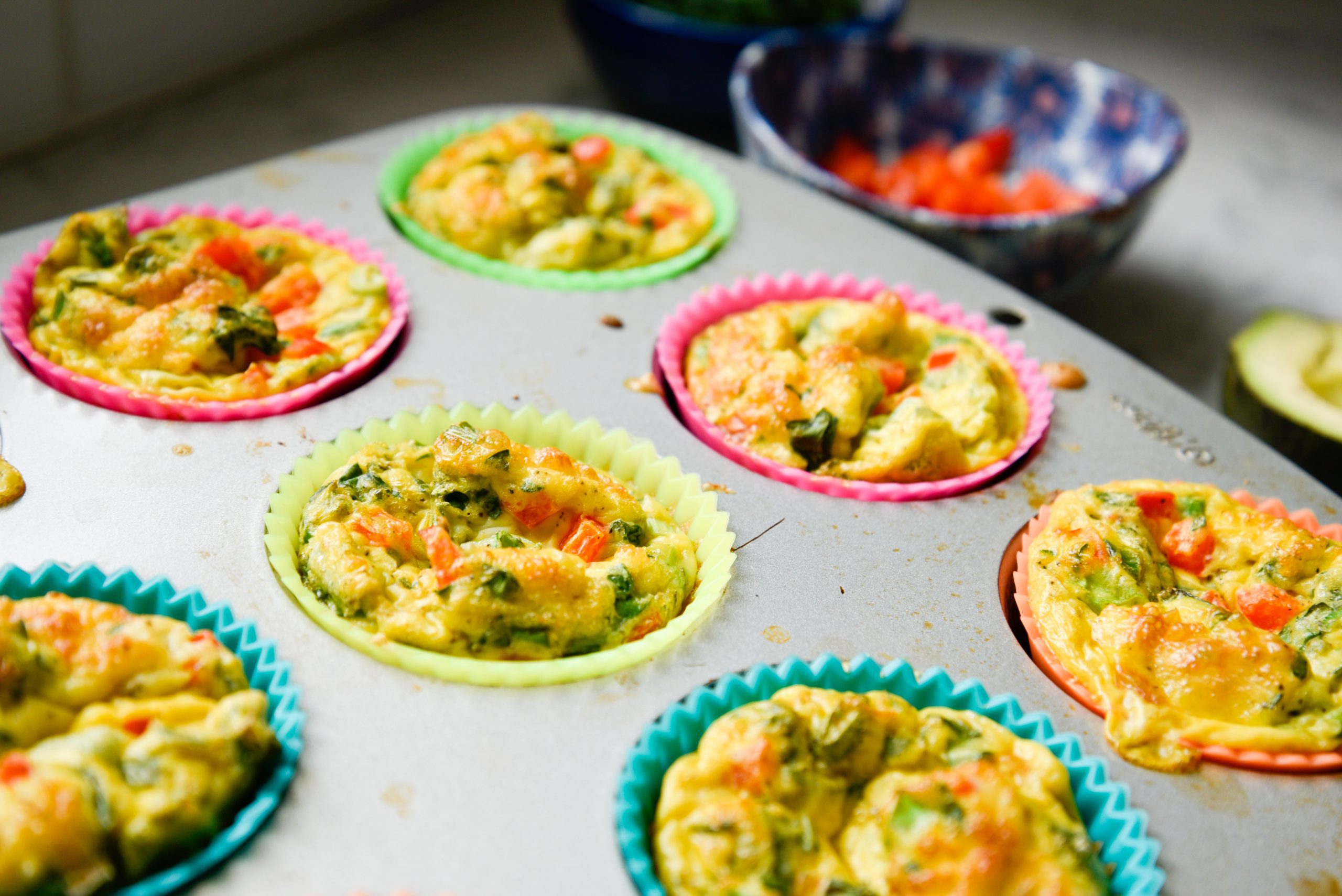 Baked veggie Omelet Muffins