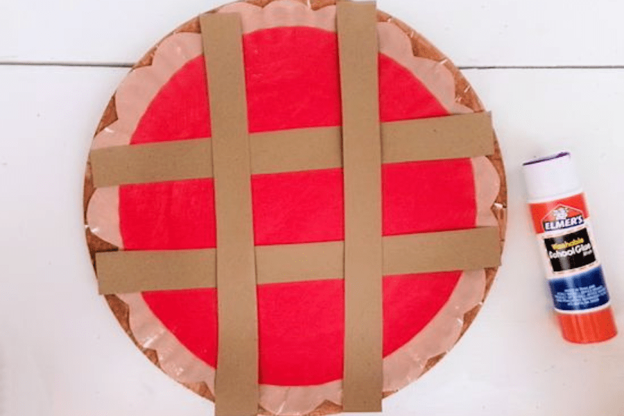 paper plate pie craft