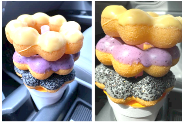 Mochi donuts from fat straws bubble tea in Plano, Texas