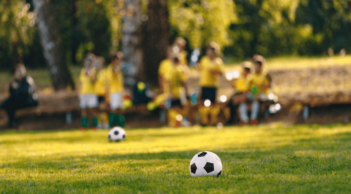 blurry kids soccer team in distance, on the go dinner ideas