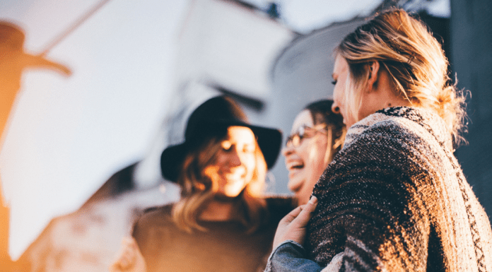 3 women laughing outside, lessons from inspirational women I've known