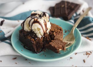 Chocolate Brownie with Vanilla Ice Cream, Tell Me Something Sweet Bakery