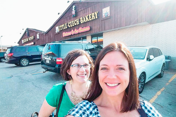 Czech Stop Little Czech Bakery off I-35 in West, Texas on a day trip to Magnolia Market