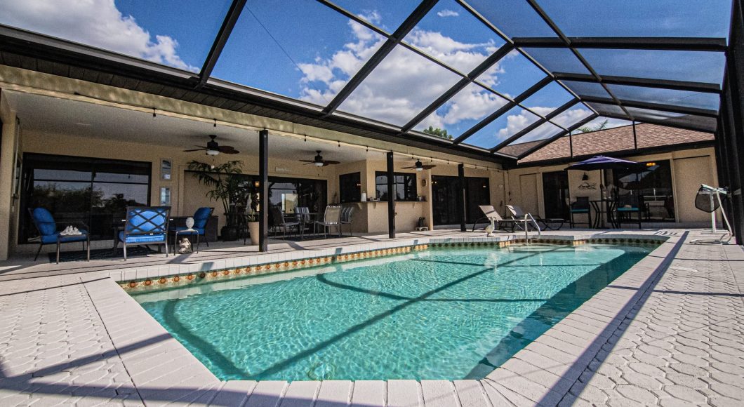 An indoor pool.