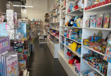 Aisle of a toy store