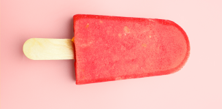 A red popsicle