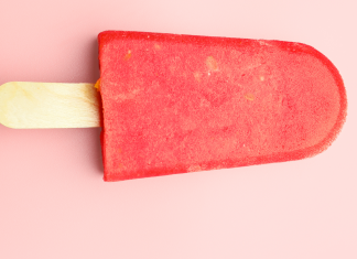 A red popsicle