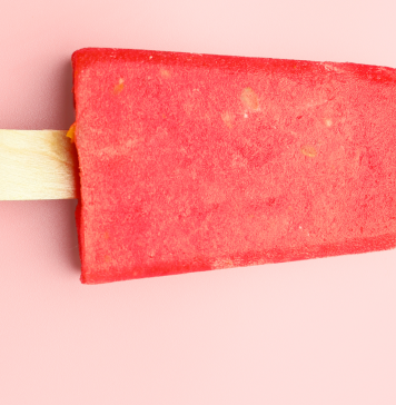 A red popsicle