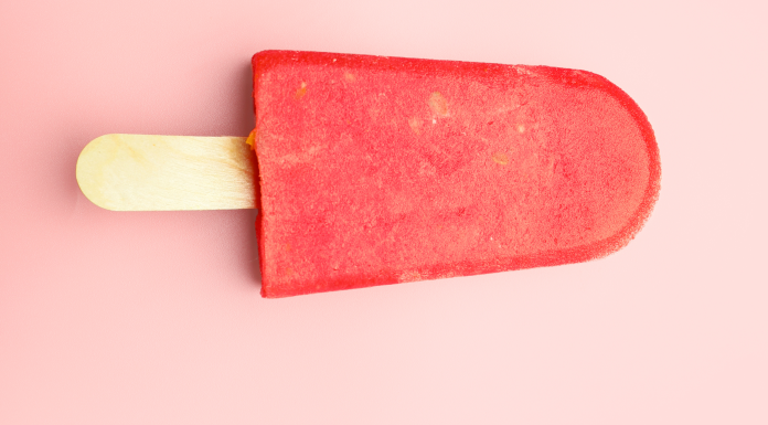 A red popsicle