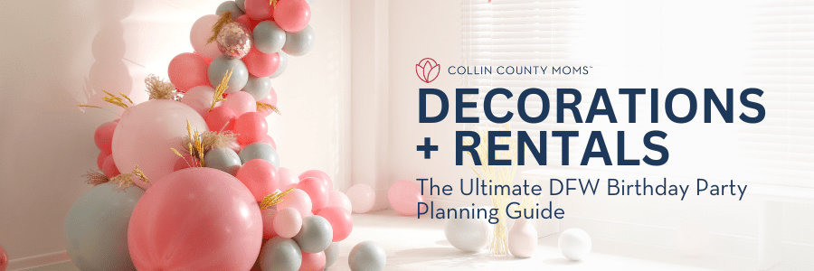 Huge balloon garland for Collin County Moms Decoration + Rentals: The Ultimate DFW Birthday Party Planning Guide